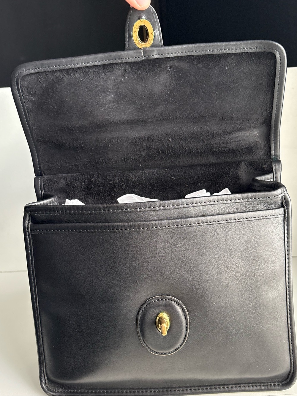 Coach Black Cat Leather Willis Crossbody Bag - Picture 12 of 16